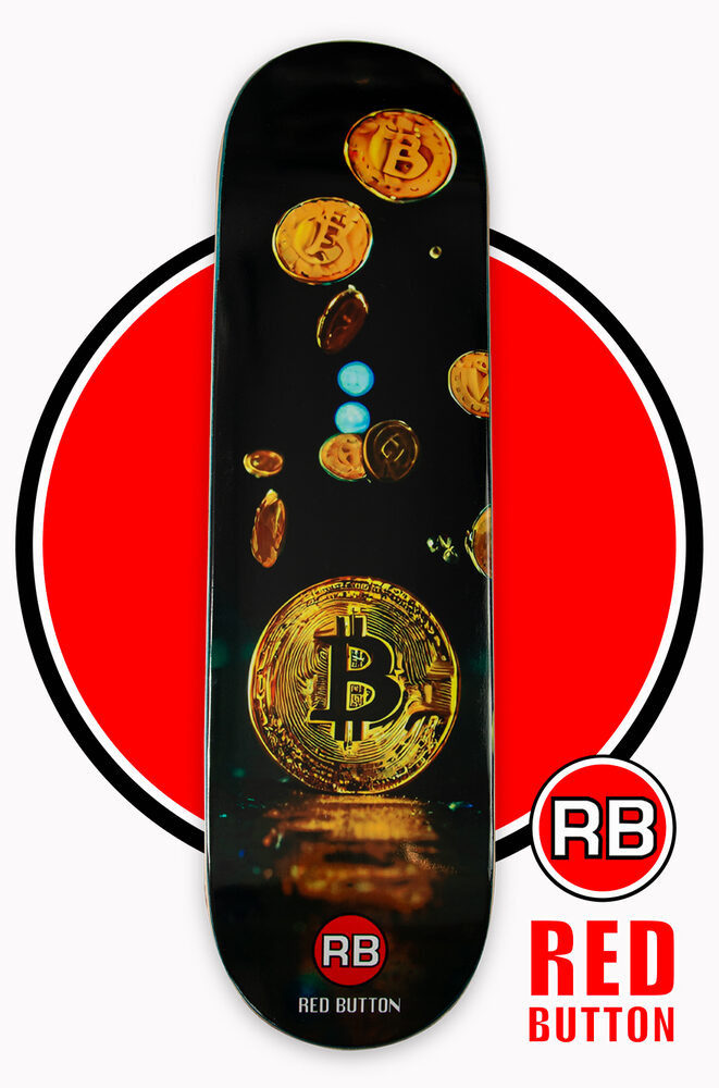 Tabla Skate Red Button Bitcon