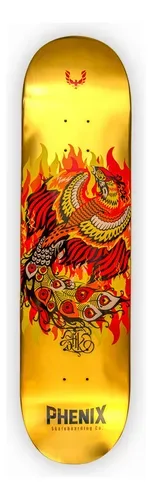 Tabla Skate Profesional Ave Phenix Foil, Medida 8.5 Maple Dorado - imagen 2