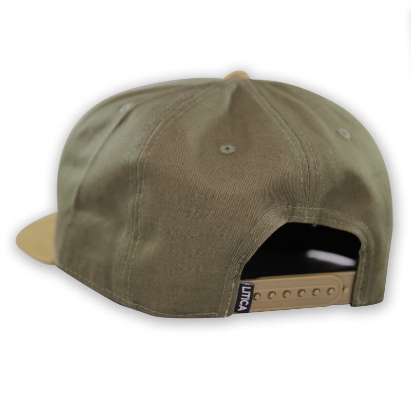 GORRA LITICA LOGO 3D SNAPBACK VERDE/ARENA - imagen 2